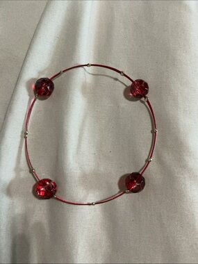 Beautiful Red Beaded Women’s Bracelet